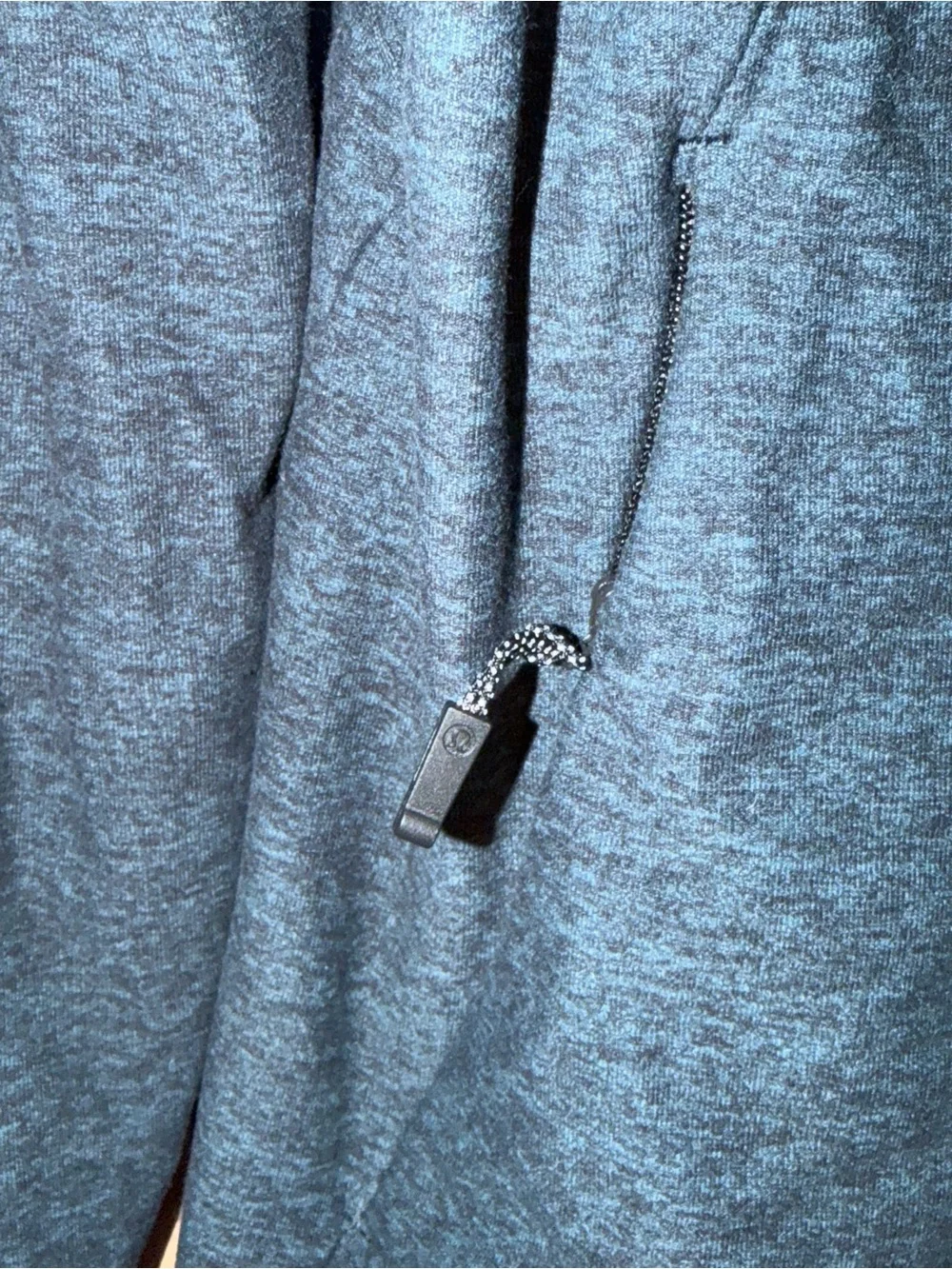 Lululemon Men’s Surge Warm Full Zip Heathered Moroccan Blue Black Size Medium